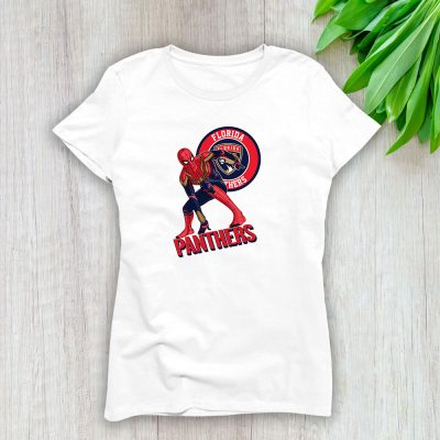 Spiderman NHL Florida Panthers Lady T-Shirt Women Tee LTL8384