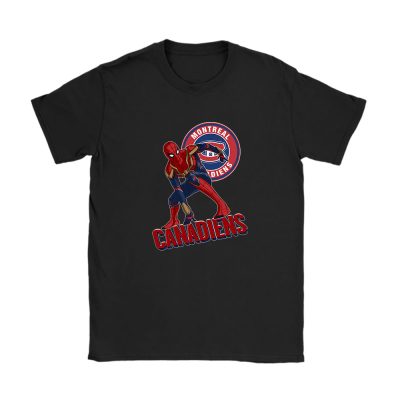 Spiderman NHL Montreal Canadiens Unisex T-Shirt Cotton Tee TAT8406
