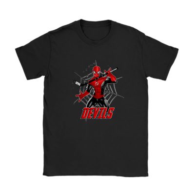 Spiderman NHL New Jersey Devils Unisex T-Shirt Cotton Tee TAT7304