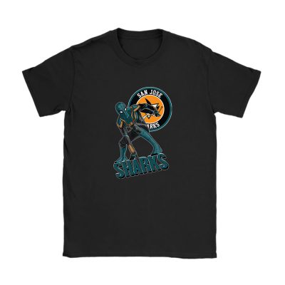 Spiderman NHL San Jose Sharks Unisex T-Shirt Cotton Tee TAT8448