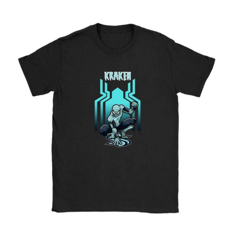 Spiderman NHL Seattle Kraken Unisex T-Shirt Cotton Tee TAT7698