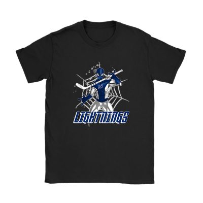 Spiderman NHL Tampa Bay Lightning Unisex T-Shirt Cotton Tee TAT7399