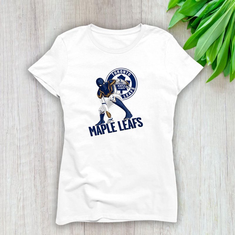 Spiderman NHL Toronto Maple Leafs Lady T-Shirt Women Tee LTL8452