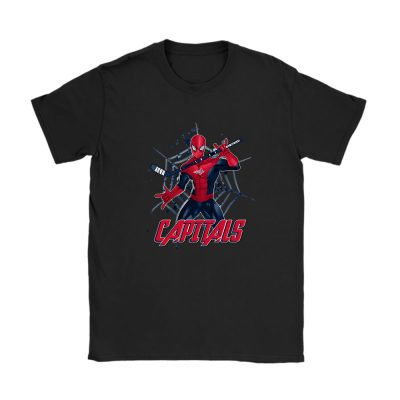 Spiderman NHL Washington Capitals Unisex T-Shirt Cotton Tee TAT7419