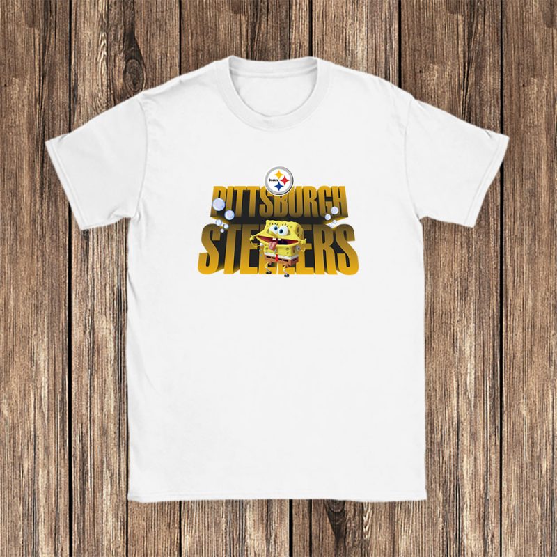 Spongebob Squarepants X Pittsburgh Steelers Team X NFL X American Football Unisex T-Shirt TAT6061