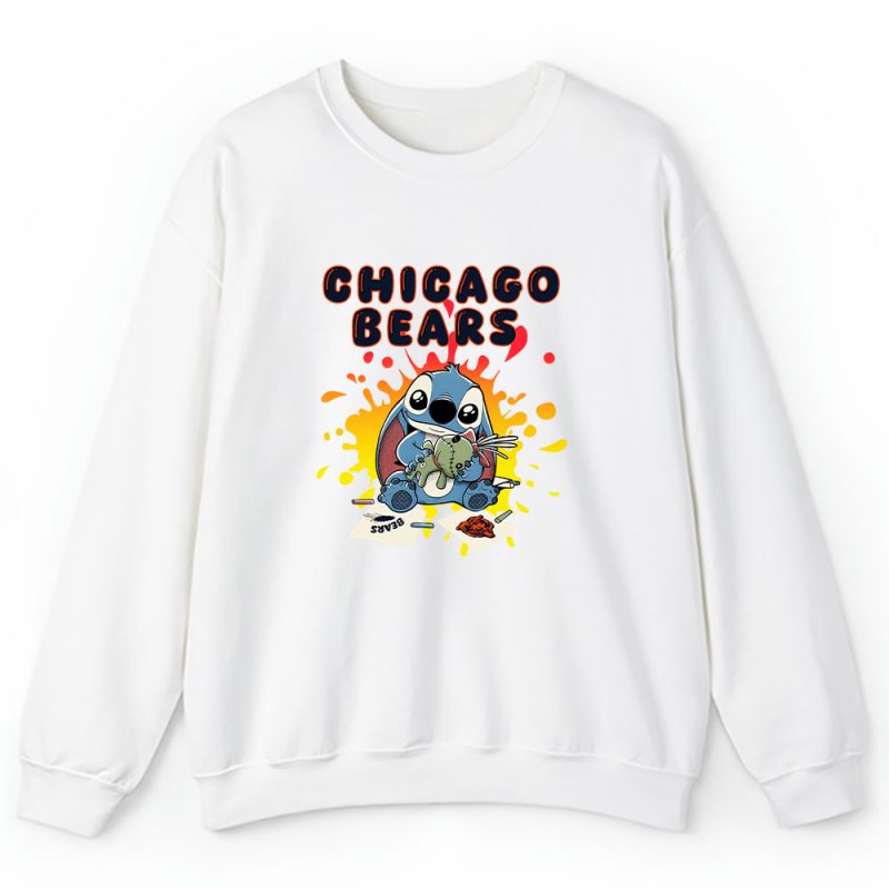 Stitch X Chicago Bears Team X NFL X American Football Unisex Sweatshirt TAS6064