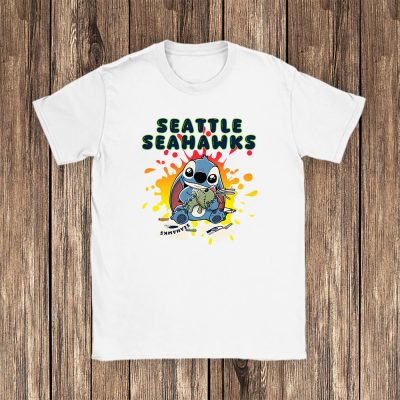Stitch X Seattle Seahawks Team X NFL X American Football Unisex T-Shirt TAT6071