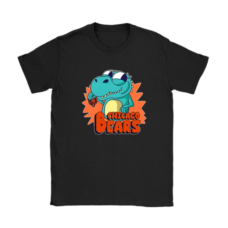 T Rex X Chicago Bears Team X NFL X American Football Unisex T-Shirt TAT6206