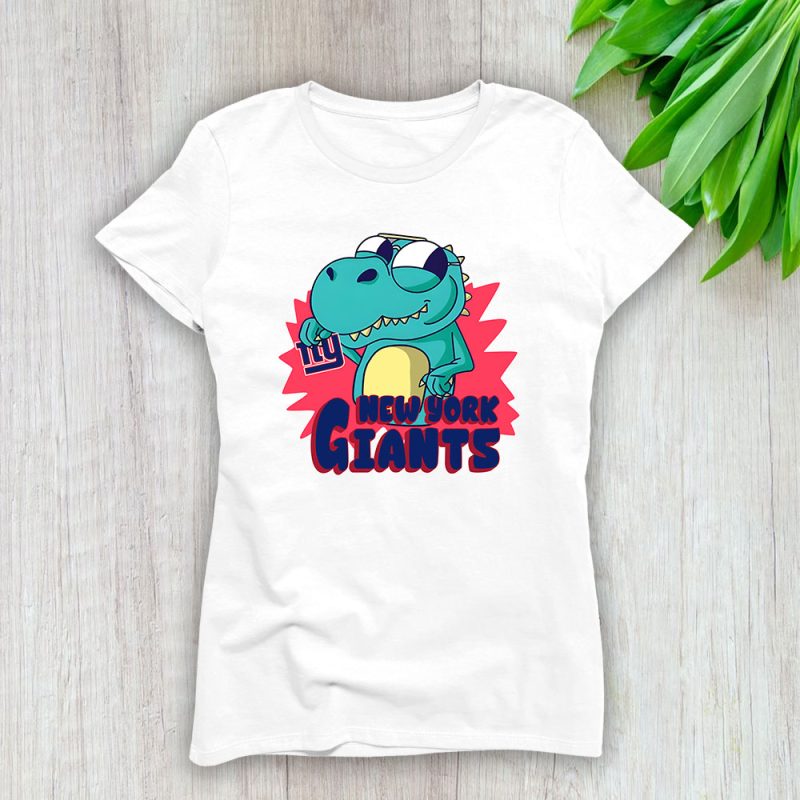 T Rex X New York Giants Team X NFL X American Football Lady Shirt Women Tee TLT6101