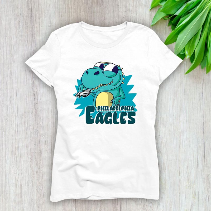 T Rex X Philadelphia Eagles Team X NFL X American Football Lady Shirt Women Tee TLT6102