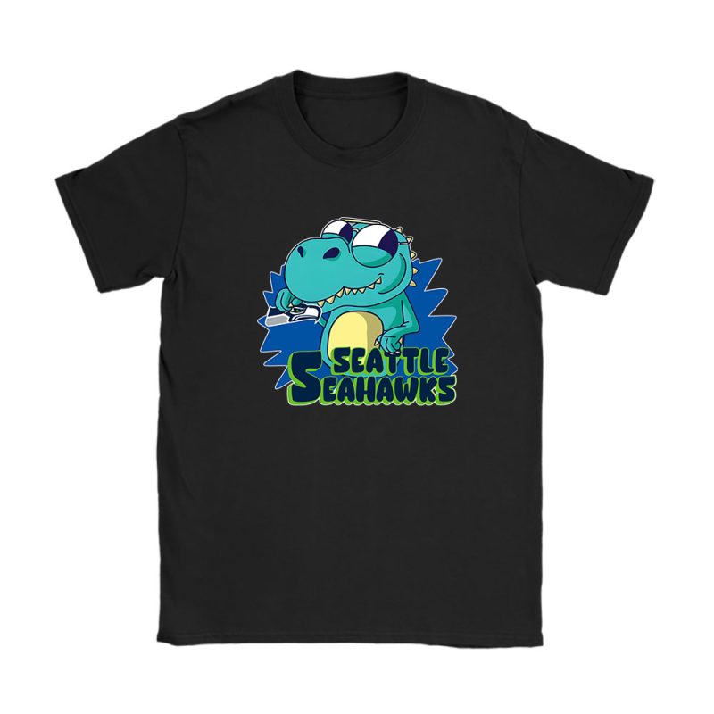 T Rex X Seattle Seahawks Team X NFL X American Football Unisex T-Shirt TAT6214