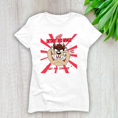 Tasmanian Devil X Detroit Red Wings Team X NHL X Hockey Fan Lady Shirt Women Tee TLT5998