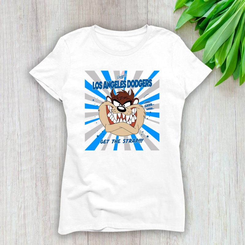 Tasmanian Devil X Los Angeles Dodgers Team X MLB X Baseball Fans Lady Shirt Women Tee TLT5976