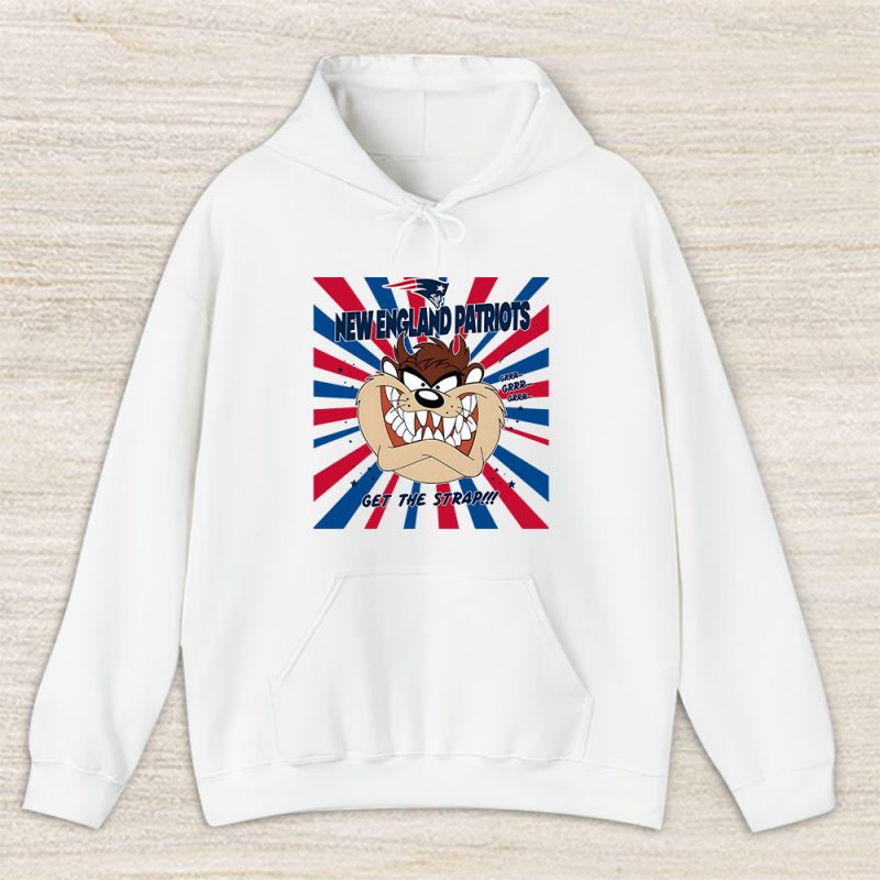 Tasmanian Devil X Taz X Looney Tunes X New England Patriots Team X NFL X American Football Unisex Hoodie TAH6098