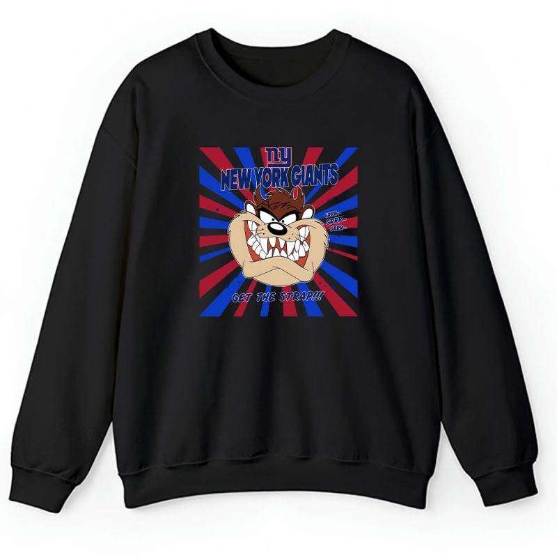 Tasmanian Devil X Taz X Looney Tunes X New York Giants Team X NFL X American Football Unisex Sweatshirt TAS6099