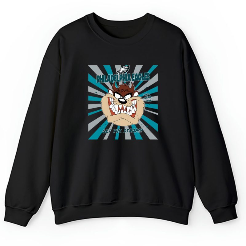 Tasmanian Devil X Taz X Looney Tunes X Philadelphia Eagles Team X NFL X American Football Unisex Sweatshirt TAS6101