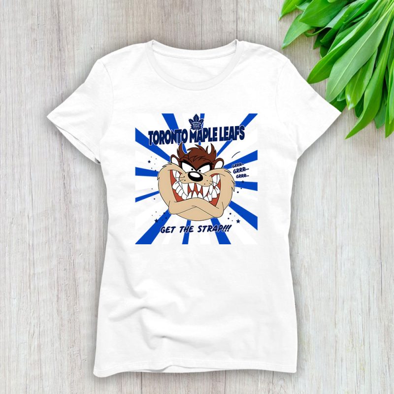 Tasmanian Devil X Toronto Maple Leafs Team X NHL X Hockey Fan Lady Shirt Women Tee TLT6004