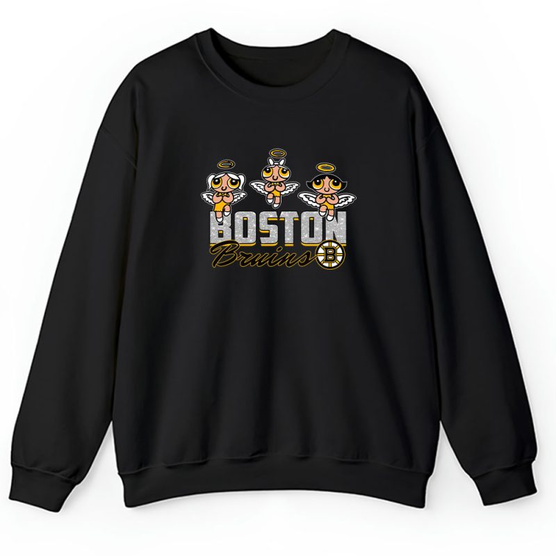 The Powerpuff Girls X Boston Bruins Team X NHL X Hockey Fan Unisex Sweatshirt TAS6854