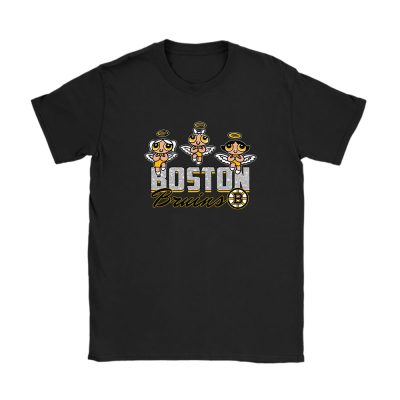 The Powerpuff Girls X Boston Bruins Team X NHL X Hockey Fan Unisex T-Shirt Cotton Tee TAT6854
