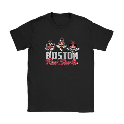 The Powerpuff Girls X Boston Red Sox Team X MLB X Baseball Fans Unisex T-Shirt Cotton Tee TAT6824