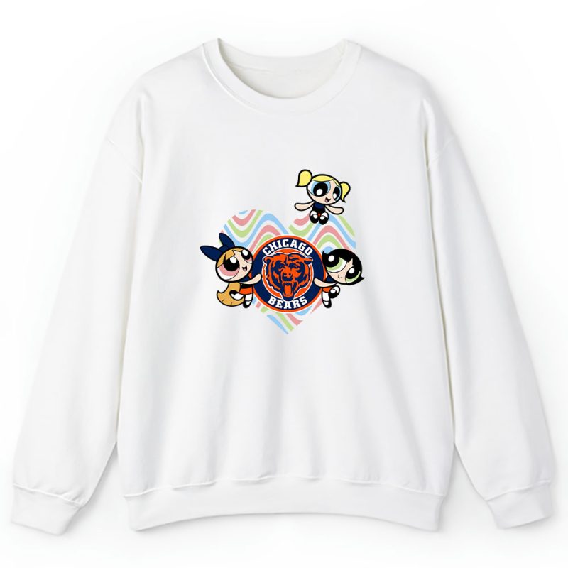 The Powerpuff Girls X Chicago Bears Team X NFL X American Football Unisex Sweatshirt TAS6025