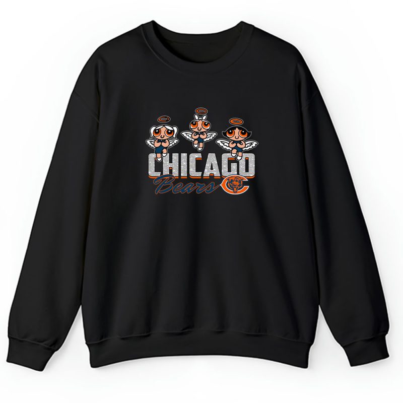 The Powerpuff Girls X Chicago Bears Team X NFL X American Football Unisex Sweatshirt TAS6843