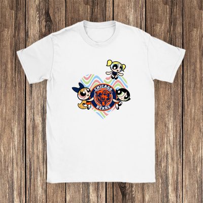 The Powerpuff Girls X Chicago Bears Team X NFL X American Football Unisex T-Shirt TAT6025