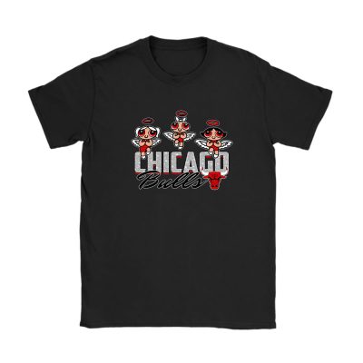 The Powerpuff Girls X Chicago Bulls Team NBA Basketball Unisex T-Shirt Cotton Tee TAT6835