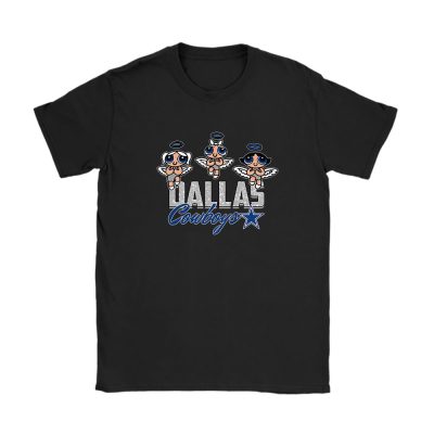 The Powerpuff Girls X Dallas Cowboys Team X NFL X American Football Unisex T-Shirt Cotton Tee TAT6844