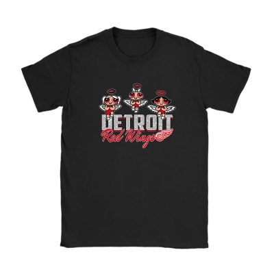 The Powerpuff Girls X Detroit Red Wings Team X NHL X Hockey Fan Unisex T-Shirt Cotton Tee TAT6858