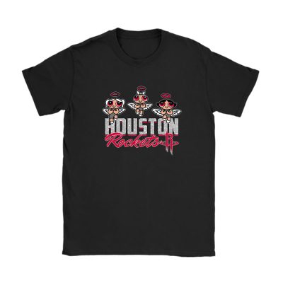 The Powerpuff Girls X Houston Rockets Team NBA Basketball Unisex T-Shirt Cotton Tee TAT6838
