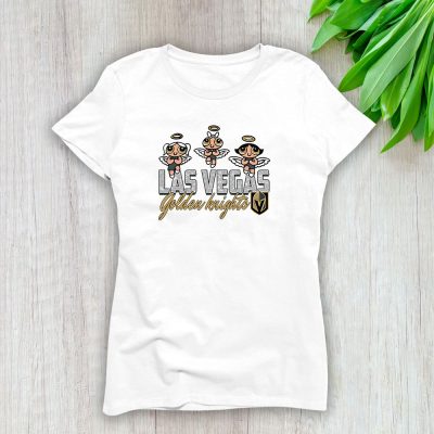 The Powerpuff Girls X Las Vegas Golden Knights Team X NHL X Hockey Fan Lady T-Shirt Women Tee TLT6860