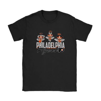 The Powerpuff Girls X Philadelphia Flyers Team X NHL X Hockey Fan Unisex T-Shirt Cotton Tee TAT6866