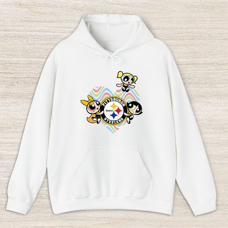 The Powerpuff Girls X Pittsburgh Steelers Team X NFL X American Football Unisex Hoodie TAH6032