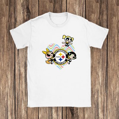 The Powerpuff Girls X Pittsburgh Steelers Team X NFL X American Football Unisex T-Shirt TAT6032