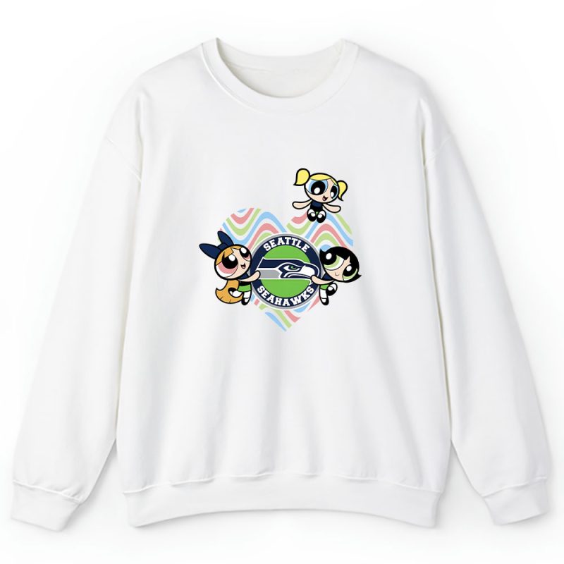 The Powerpuff Girls X Seattle Seahawks Team X NFL X American Football Unisex Sweatshirt TAS6033