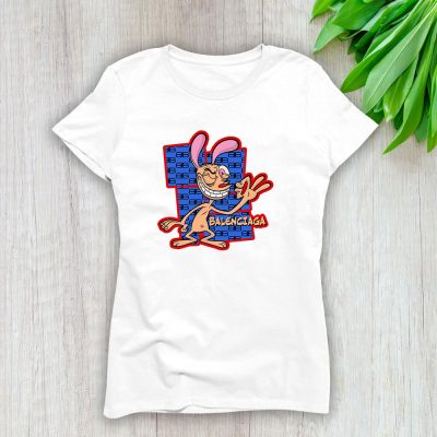 The Ren  Stimpy Show Balenciaga Lady T-Shirt Women Tee LTL7428