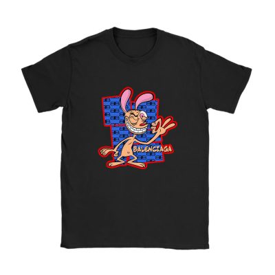 The Ren  Stimpy Show Balenciaga Unisex T-Shirt Cotton Tee TAT7428