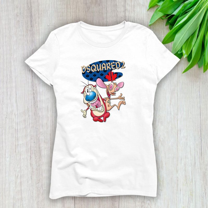 The Ren  Stimpy Show Dsquared2 Lady T-Shirt Women Tee LTL7432