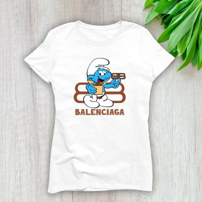 The Smurfs Balenciaga Lady T-Shirt Women Tee LTL7446