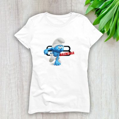 The Smurfs Balenciaga Lady T-Shirt Women Tee LTL7451