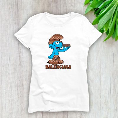 The Smurfs Balenciaga Lady T-Shirt Women Tee LTL7453