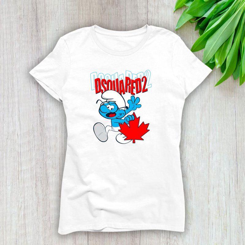 The Smurfs Dsquared2 Lady T-Shirt Women Tee LTL7456