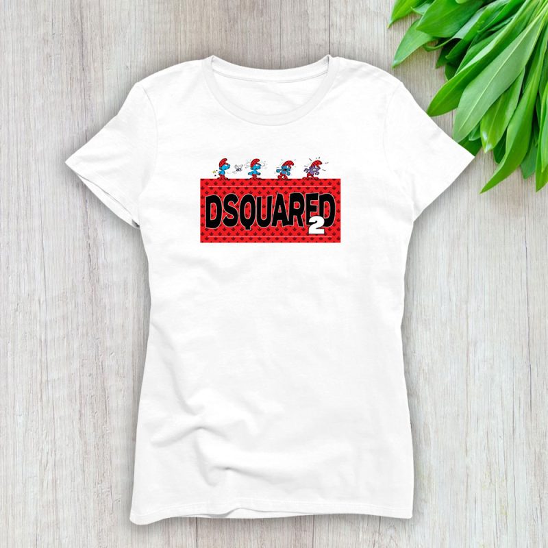 The Smurfs Dsquared2 Lady T-Shirt Women Tee LTL7459