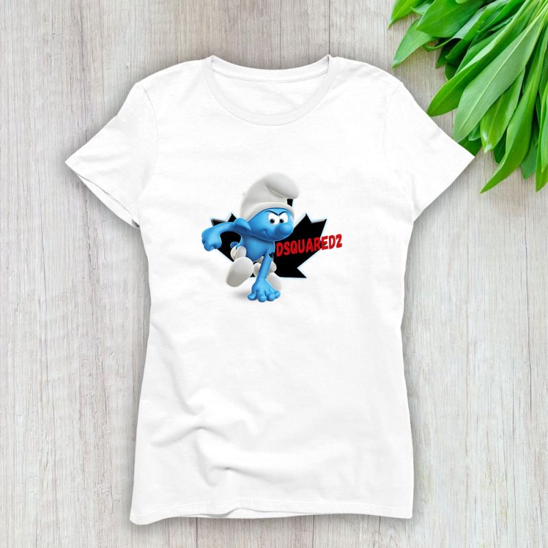 The Smurfs Dsquared2 Lady T-Shirt Women Tee LTL7460