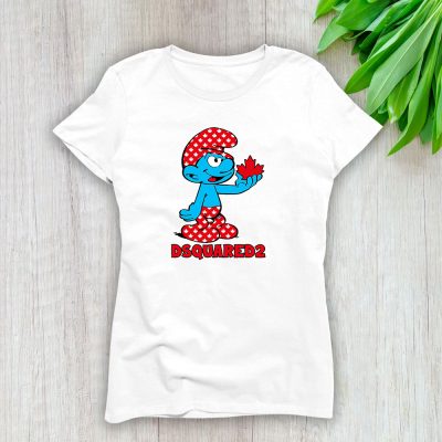 The Smurfs Dsquared2 Lady T-Shirt Women Tee LTL7461