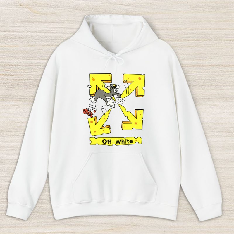 Tom And Jerry Offwhite Unisex Hoodie TAH5583