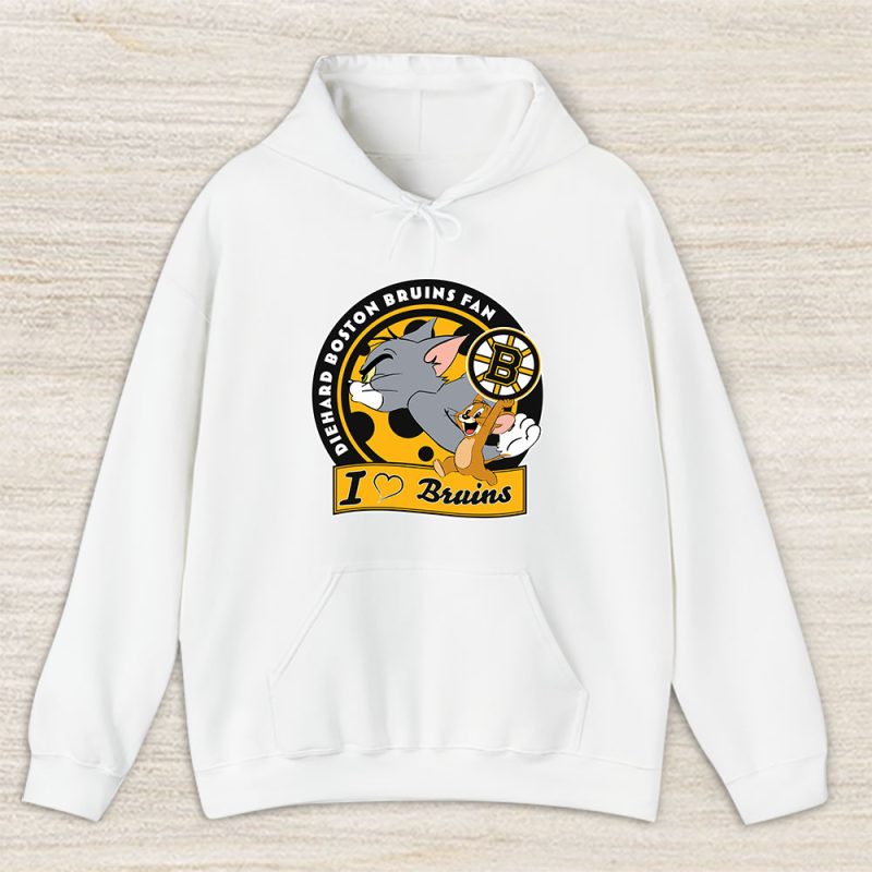 Tom And Jerry X Boston Bruins Team X NHL X Hockey Fan Unisex Hoodie TAH6146