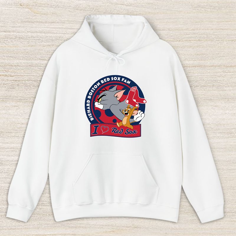 Tom And Jerry X Boston Red Sox Team X MLB X Baseball Fans Unisex Hoodie TAH6117