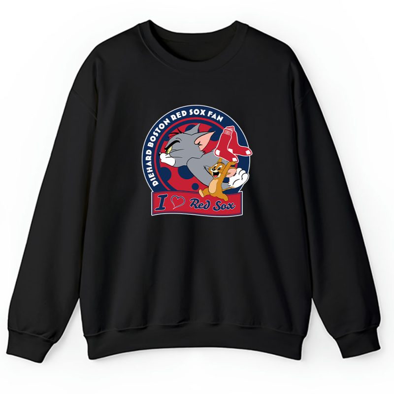 Tom And Jerry X Boston Red Sox Team X MLB X Baseball Fans Unisex Sweatshirt TAS6117